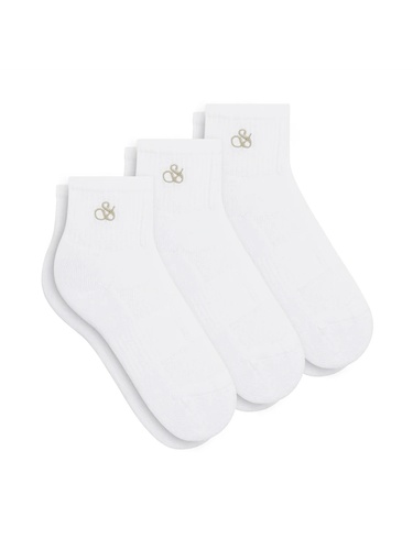 Фото ракурс 1 - Жіночі білі шкарпетки SCOTCH & SODA артикул SS123406 100 FW2025