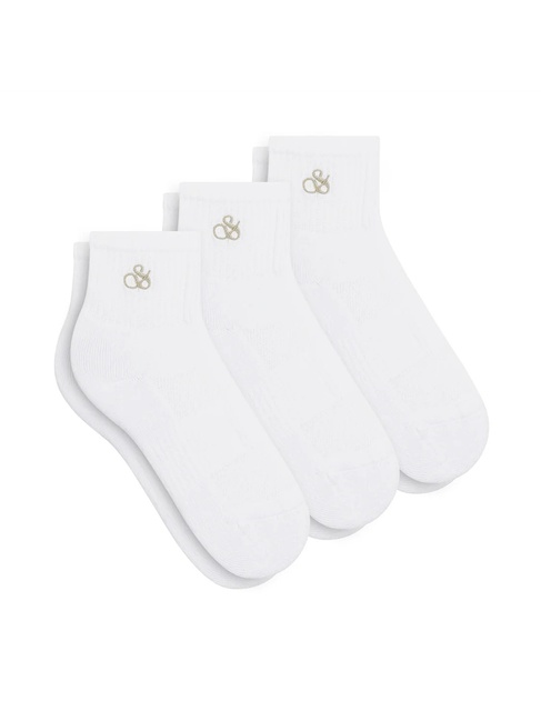 Жіночі білі шкарпетки SCOTCH & SODA артикул SS123406 100 FW2025 Фото ракурс 1 - Жіночі білі шкарпетки SCOTCH & SODA артикул SS123406 100 FW2025