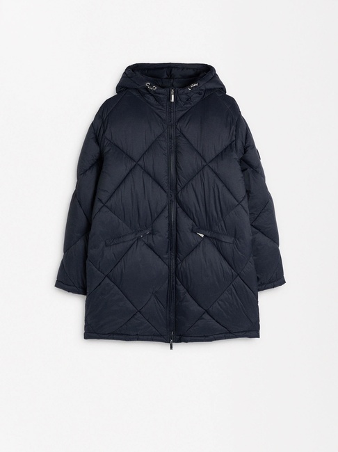 Фото ракурс 5 - Жіноче синє пальто Parfois артикул 228160 _NV SS2025