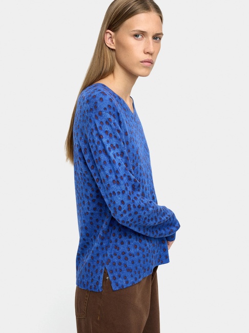 Жіночий синій светр Parfois артикул 238083 _BL FW2025 Фото ракурс 3 - Жіночий синій светр Parfois артикул 238083 _BL FW2025