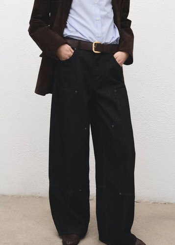 Фото ракурс 1 - Жіночі чорні джинси Mango артикул 17027814 99 1 season