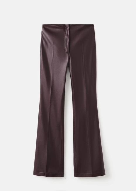 Фото ракурс 3 - Женские бордовые брюки Mango артикул 17097803 77 1 season