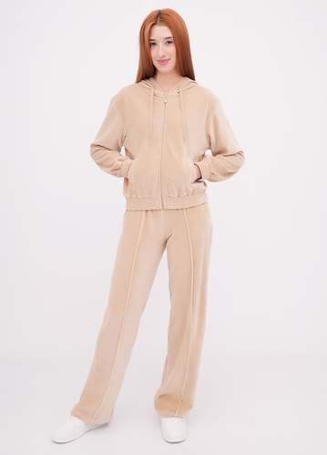 Фото ракурс 1 - Жіночі бежеві штани EQUILIBRI артикул W291 042 200 Beige FW2025