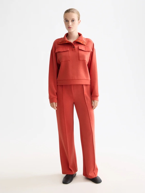 Фото ракурс 3 - Женский красный свитер SCOTCH & SODA артикул U9E00868T U602 FW2025