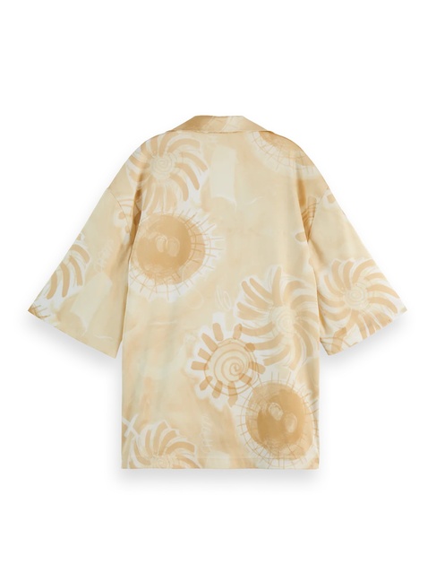 Фото ракурс 6 - Жіноча бежева сорочка SCOTCH & SODA артикул U9A00631T U207 SS2025