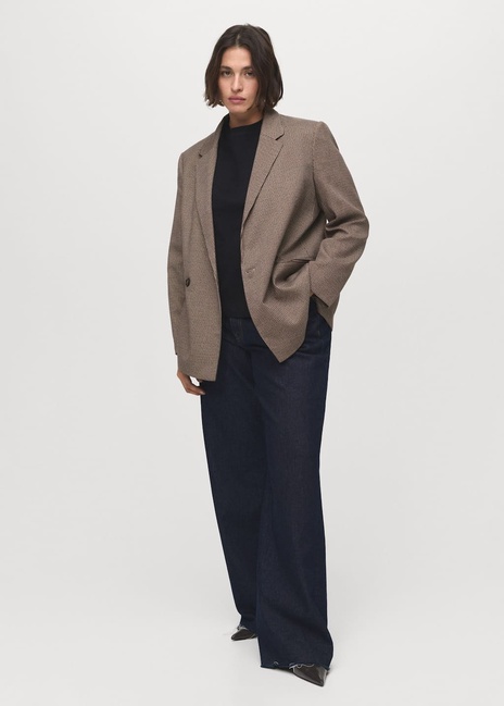 Фото ракурс 6 - Жіночий бордовий пiджак Mango артикул 17054102 78 1 season