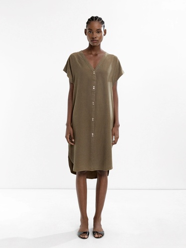 Фото ракурс 1 - Жіноча зелена сукня Parfois артикул 236745 _KK FW2025