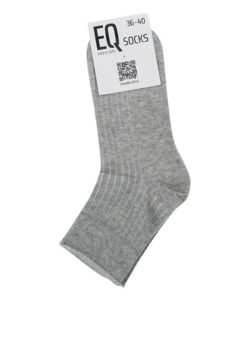 Фото ракурс 1 - Жіночі сірі шкарпетки EQUILIBRI артикул W711 005 000 Grey No season