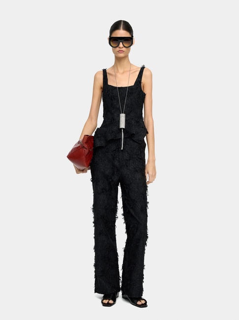 Фото ракурс 3 - Женские черные штаны Parfois артикул 241341 _BK FW2025