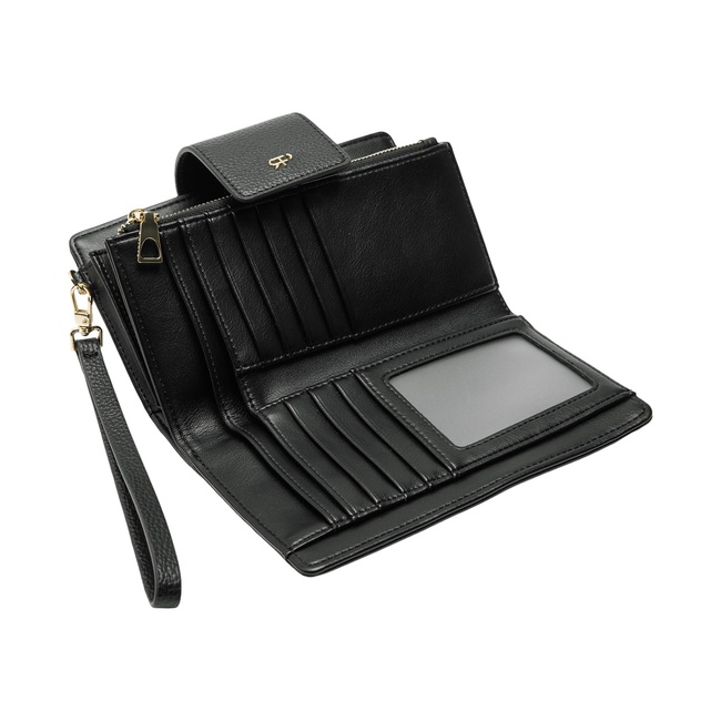 Женский черный кошелёк Parfois артикул 239867 _BK FW2025 Фото ракурс 4 - Женский черный кошелёк Parfois артикул 239867 _BK FW2025