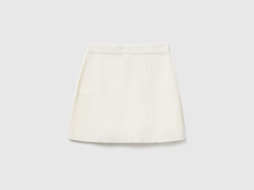 Фото ракурс 2 - Бежева спiдниця Benetton для дівчаток артикул 1270C000G.G 0R2 25A