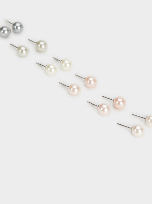 Фото ракурс 2 - Женские разноцветные серьги Parfois артикул 154852 _PM FW2025