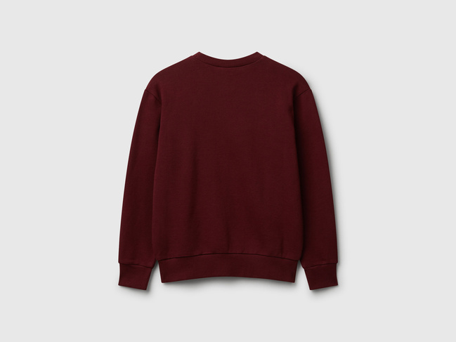 Фото ракурс 2 - Бордовий світшот для хлопчиків Benetton артикул 3J68C10PZ.G 129 25A