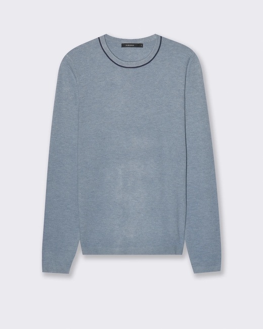 Женский синий джемпер Piazza Italia артикул 55882 Denim FW2025 Фото ракурс 1 - Женский синий джемпер Piazza Italia артикул 55882 Denim FW2025