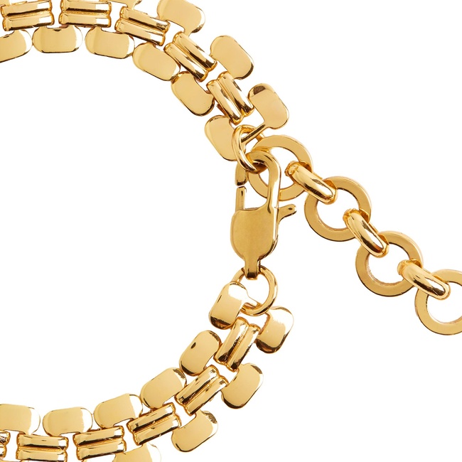 Женский золотой браслет Parfois артикул 228235 _GD FW2025 Фото ракурс 3 - Женский золотой браслет Parfois артикул 228235 _GD FW2025