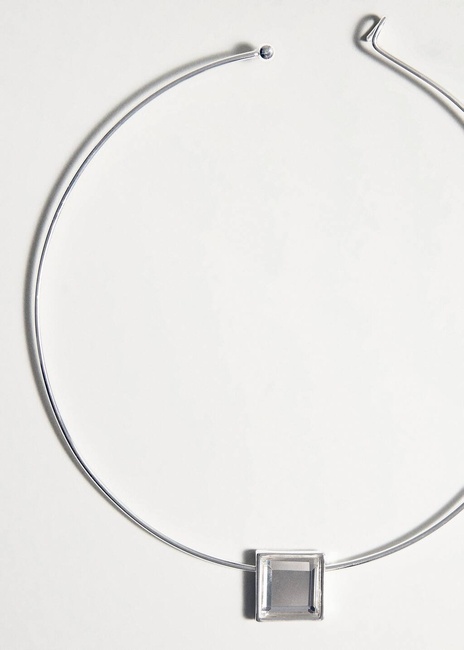 Жіноче срібнe намисто Mango артикул 27011221 PL 2 season Фото ракурс 4 - Жіноче срібнe намисто Mango артикул 27011221 PL 2 season