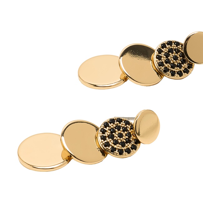 Фото ракурс 2 - Жіночі золоті сережки Parfois артикул 209927 _BK SS2025