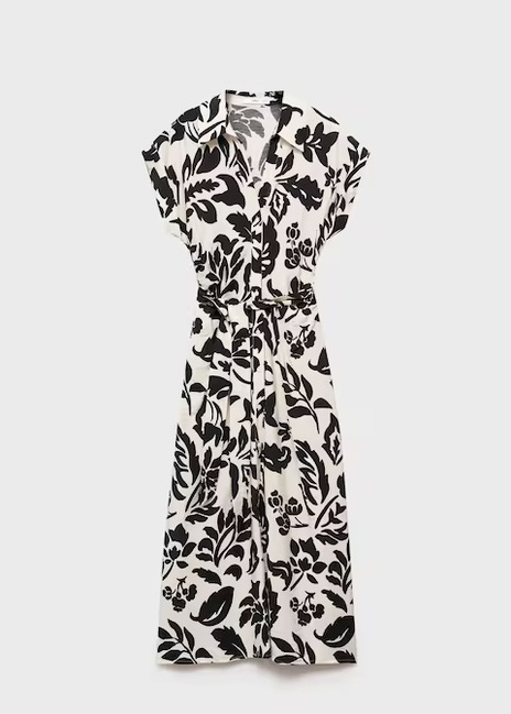 Фото ракурс 3 - Женское молочное платье Mango артикул 17002538 02 1 season