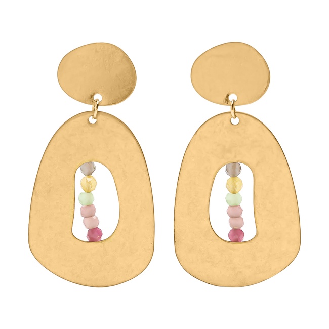 Жіночі золоті сережки Parfois артикул 237399 _HM FW2025 Фото ракурс 1 - Жіночі золоті сережки Parfois артикул 237399 _HM FW2025