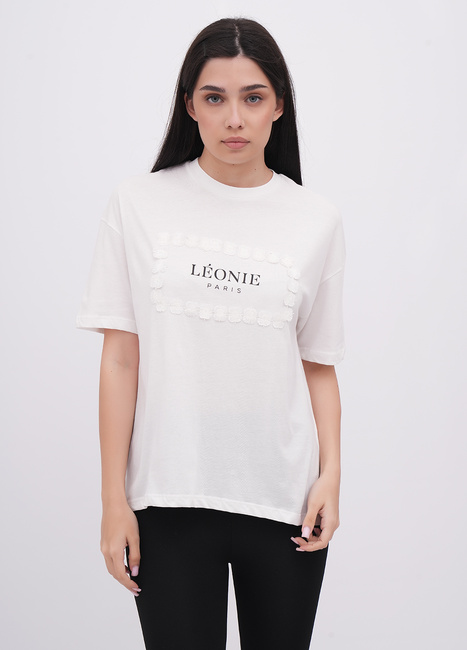 Жіноча біла футболка EQUILIBRI артикул W213 100 000 White FW2025 Фото ракурс 1 - Жіноча біла футболка EQUILIBRI артикул W213 100 000 White FW2025