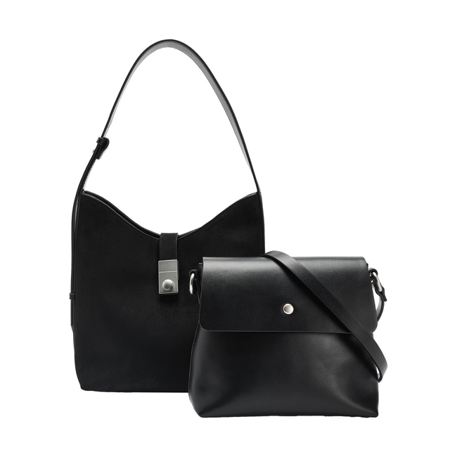 Женская серая сумка Parfois артикул 240748 _GY FW2025 Фото ракурс 3 - Женская серая сумка Parfois артикул 240748 _GY FW2025