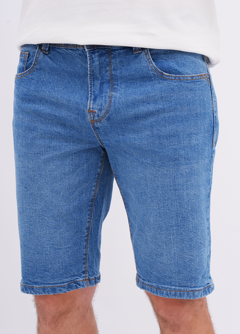 Чоловічі сині шорти Lee Cooper артикул LCM251-5045 Mid blue FW2025 Фото ракурс 1 - Чоловічі сині шорти Lee Cooper артикул LCM251-5045 Mid blue FW2025