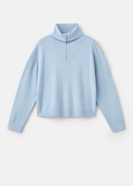 Жіночий блакитний джемпер Mango артикул 17007833 50 1 season Фото ракурс 3 - Жіночий блакитний джемпер Mango артикул 17007833 50 1 season