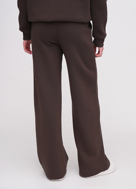 Женские коричневые штаны EQUILIBRI артикул W291 052 200 Brown FW2025 Фото ракурс 2 - Женские коричневые штаны EQUILIBRI артикул W291 052 200 Brown FW2025