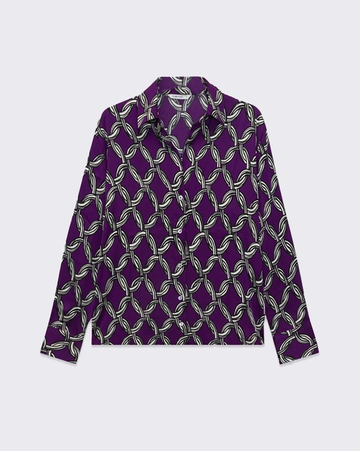 Фото ракурс 4 - Женская фиолетовая блузка Piazza Italia артикул 31926 VAR 2 SS2025