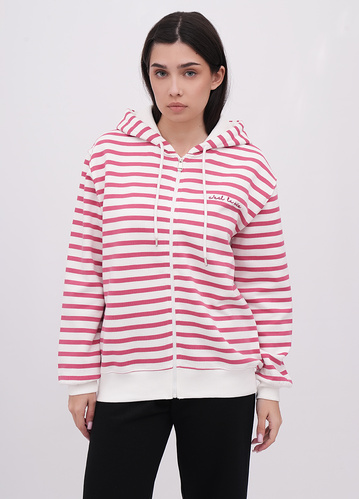 Фото ракурс 1 - Жіноча рожева олімпійка EQUILIBRI артикул W232 014 000 Frez FW2025