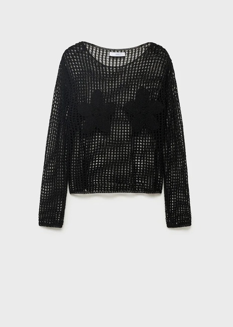 Фото ракурс 3 - Женский черный джемпер Mango артикул 17081185 99 1 season