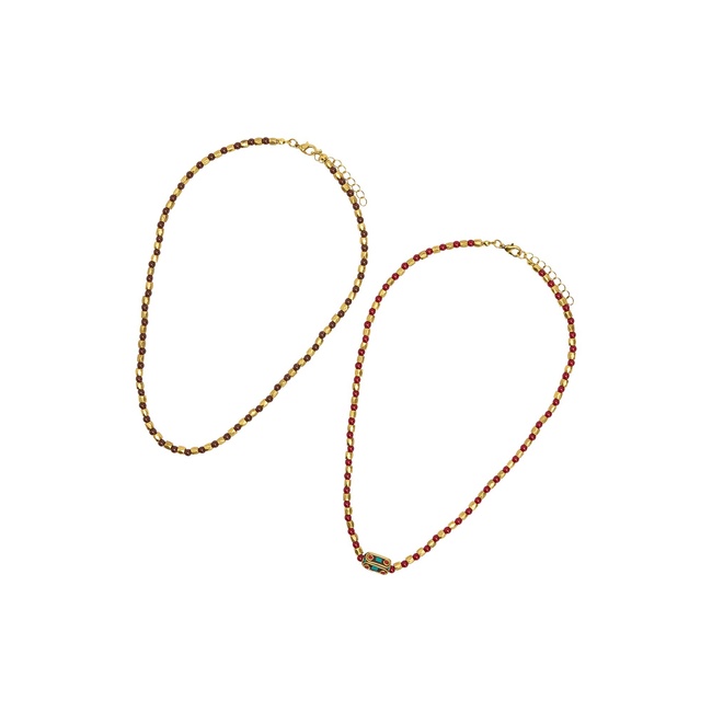 Фото ракурс 3 - Жіноче золотe намисто Parfois артикул 240938 _HM FW2025