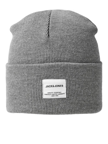 Фото ракурс 1 - Чоловіча сіра шапка Jack & Jones артикул 12150627 Grey melange FW2024