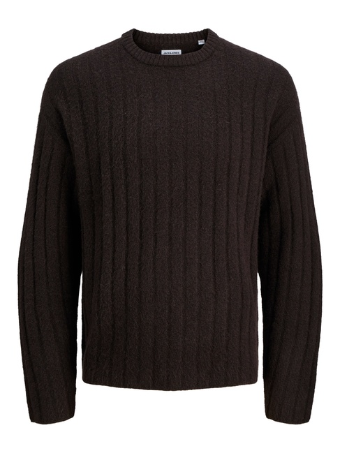 Фото ракурс 3 - Чоловічий коричневий светр Jack & Jones артикул 12278903 Delicioso FW2025