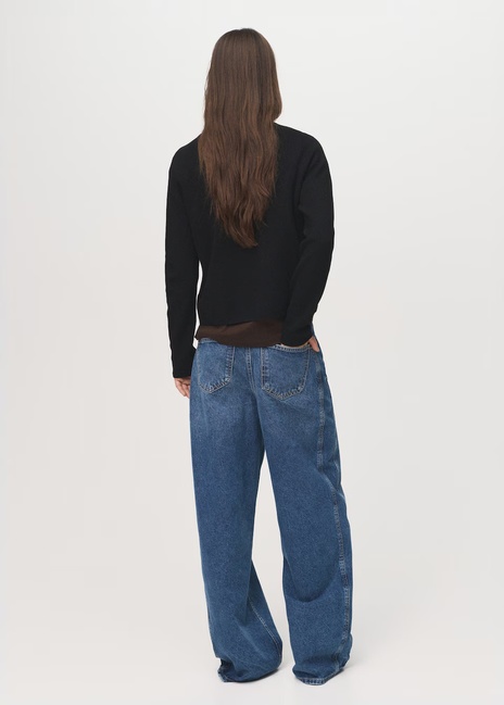 Фото ракурс 2 - Женский черный джемпер Mango артикул 17005811 99 1 season