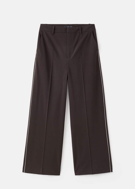 Женские коричневые брюки Mango артикул 17077904 32 1 season Фото ракурс 3 - Женские коричневые брюки Mango артикул 17077904 32 1 season