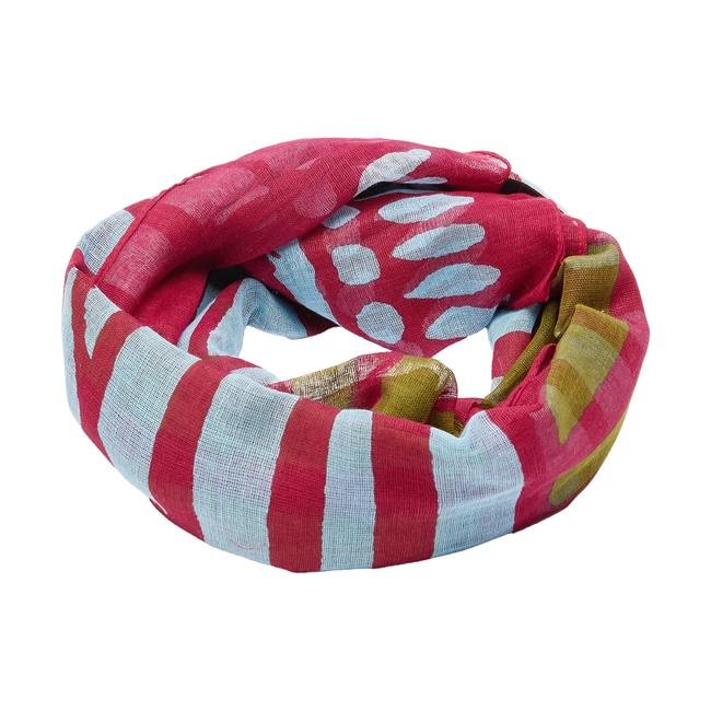 Фото ракурс 4 - Жіночий рожевий шарф Parfois артикул 234263 _BM FW2025