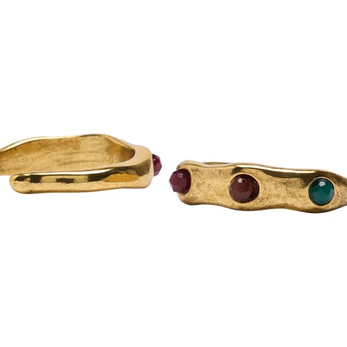 Фото ракурс 2 - Женские золотые серьги Parfois артикул 237389 _DM FW2025