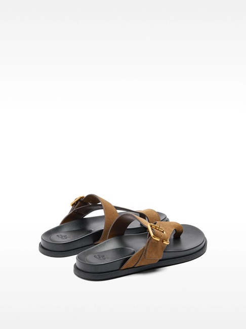 Фото ракурс 2 - Женские коричневые босоножки Parfois артикул 232282 _CA SS2025