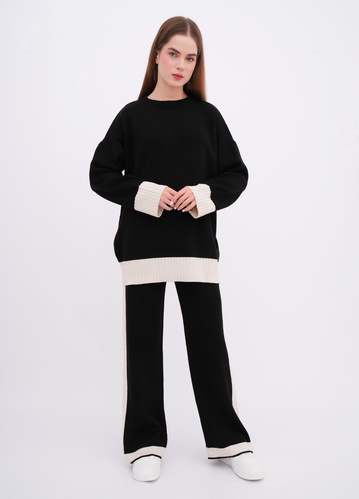 Фото ракурс 1 - Жіночі чорні штани EQUILIBRI артикул W391 039 200 Black FW2025