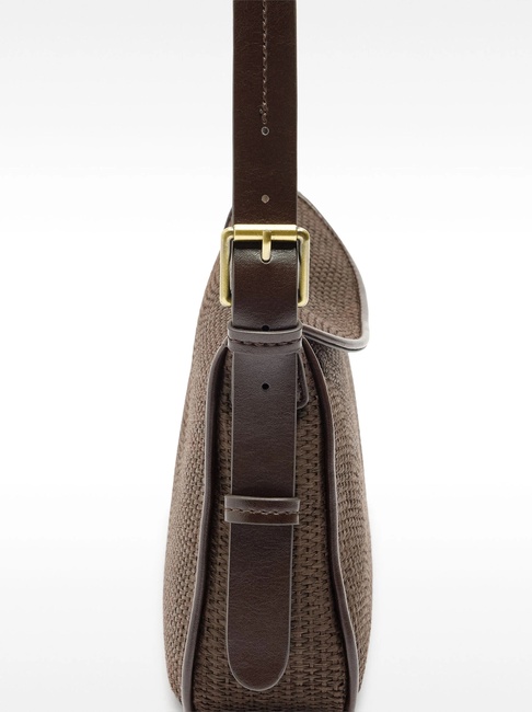 Женская коричневая сумка Parfois артикул 2347841 BNM FW2025 Фото ракурс 4 - Женская коричневая сумка Parfois артикул 2347841 BNM FW2025