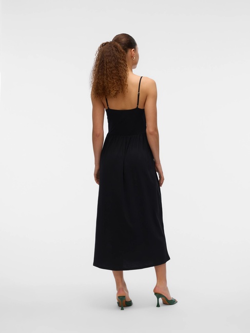 Женское черное платье Vero Moda артикул 10329680 Black FW2025 Фото ракурс 2 - Женское черное платье Vero Moda артикул 10329680 Black FW2025