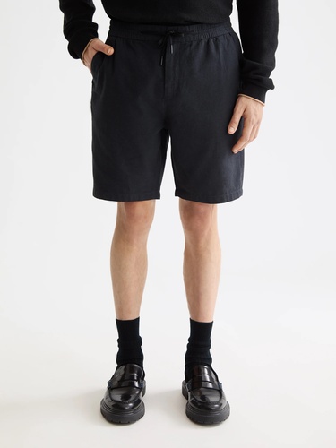 Фото ракурс 1 - Чоловічі чорні шорти SCOTCH & SODA артикул 180322 001 SS2025