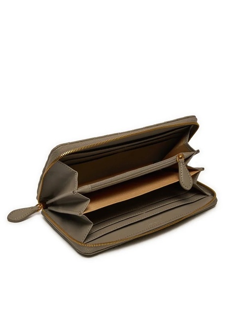 Фото ракурс 3 - Женский серый кошелёк Pinko артикул 100250-A0GK I68Q FW2025