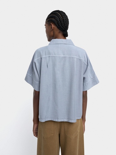 Фото ракурс 2 - Жіноча синя блузка Parfois артикул 240320 _BL FW2025