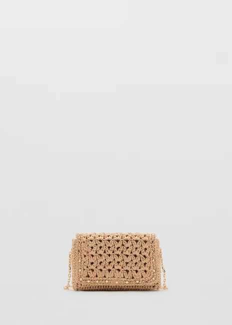 Жіноча бежева сумка Mango артикул 17031121 08 1 season Фото ракурс 3 - Жіноча бежева сумка Mango артикул 17031121 08 1 season