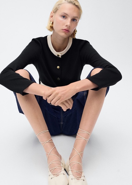 Женский черный кардиган Mango артикул 17064082 99 1 season Фото ракурс 5 - Женский черный кардиган Mango артикул 17064082 99 1 season