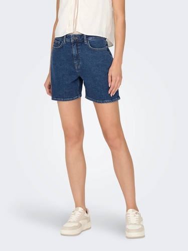 Фото ракурс 1 - Жіночі сині шорти Only артикул 15326450 DARK BLUE DENIM SS2024