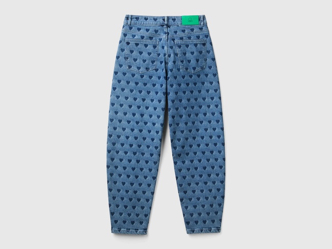 Фото ракурс 3 - Жіночі сині джинси Benetton артикул 41TBDE022 920 24A