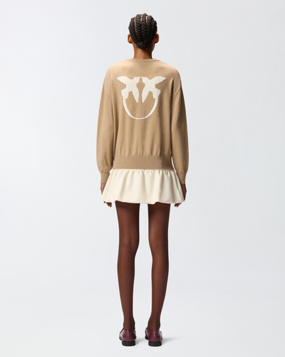 Фото ракурс 2 - Женский бежевый джемпер Pinko артикул 105561-A2SI MZ2 FW2025